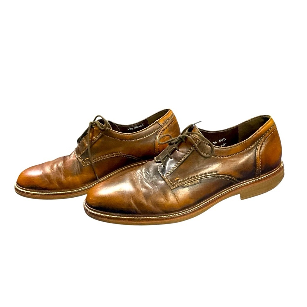 🔥 Mephisto Waino Men’s Size 13‎ | Patina Brown Leather Oxfords 👞